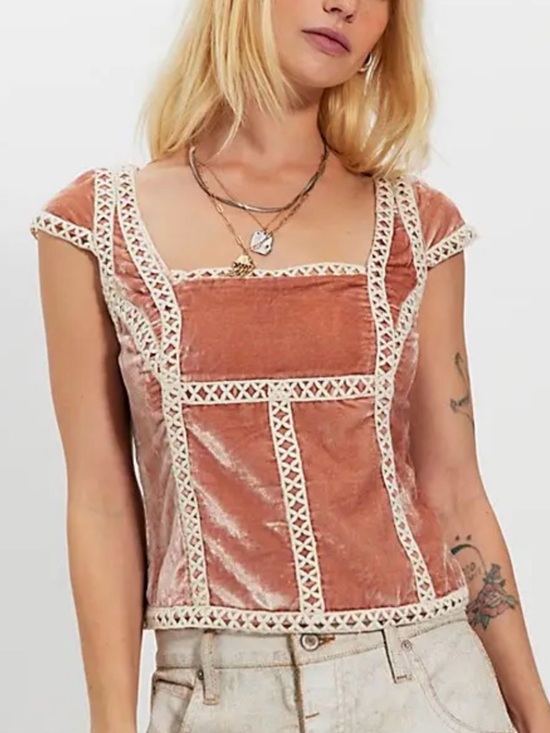 Free People Tops - Free people  Tyler corset-inspired top  s
